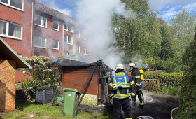 Holzschuppen in Aurich-Sandhorst vollständig ausgebrannt