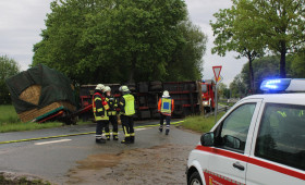 LKW verunglückt: K48 im Kreis Gifhorn voll gesperrt