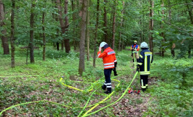 Waldbrand: Feuerwehr Meinersen probt für den Ernstfall