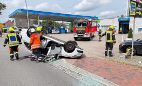 Verkehrsunfall auf der B75 in Sottrum