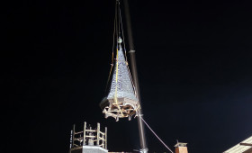 Helmstedt: Spektakulärer Drahtseilakt: Hier schwebt ein Glockenturm 