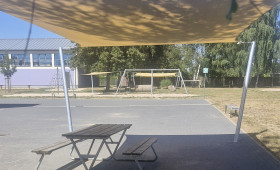 Grasleben: Endlich Schatten auf dem Schulhof - Jetzt gibt es Sonnensegel 