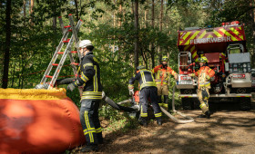 Rund 90 Einsatzkräfte beteiligt: Große Waldbrandübung in Groß Schwülper