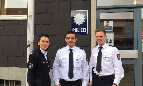Von links: Sabrina Lüer, Martin Hartmann und Sven Jürgensen. Foto: Polizei