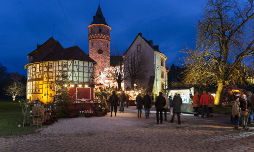 Der Christkindlmarkt auf Schloss Oelber öffnet heute seine Pforten. Foto: Schloss Oelber