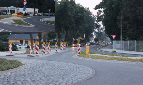 Über den Kreisel-Bypass wird ein Großteil des Verkehrs abgelenkt. Foto: Sandra Zecchino