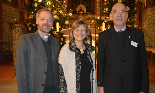 Hendrik Rust, Dr. Monika Tontsch und Dr Volker Menke. Fotos: Ev.-Luth. Kirchenkreis Peine