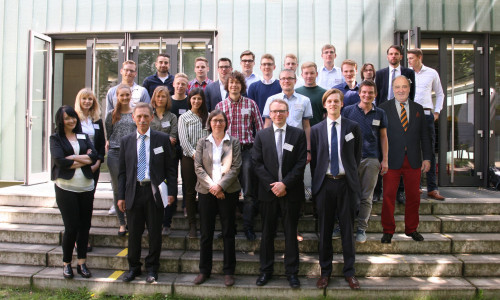 Teilnehmer der Abschlussveranstaltung KlimaIng – Planung klimagerechter Fabriken. Foto: TU Braunschweig