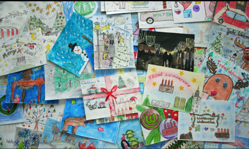 Alle Wolfsburgerinnen und Wolfsburger können eigene Weihnachtskarten kreieren. Foto: WMG