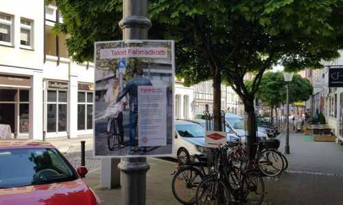 Mit einer großen Plakataktion des Präventionsteams der Polizei Braunschweig sollen Fahrradfahrer sensibilisiert werden. Foto: Polizei Braunschweig