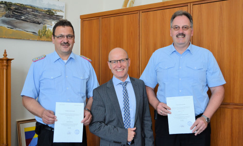 Der Kreistag Helmstedt hat die Ehrenbeamten bei der Kreisfeuerwehr berufen. Foto: Landkreis Helmstedt