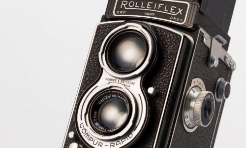 Die Rolleiflex-Kamera. Foto: Städtisches Museum Braunschweig/Dirk Scherer