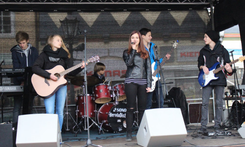 Die Band Musix präsentierte Rock- und Pop-Coversongs. Foto: Max Förster