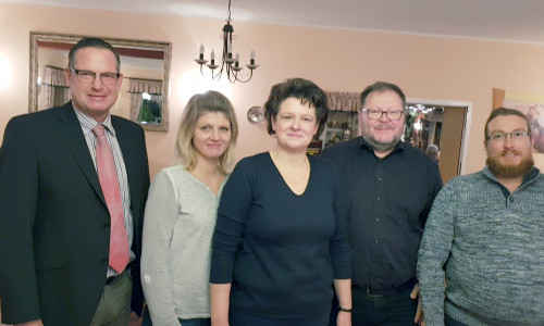 Torsten Scharf, Mandy Kahl, Tanja Schnelle, Carsten Hedrich und Kai Siemianowski. Foto: Landesvorstand WerteUnion Niedersachsen