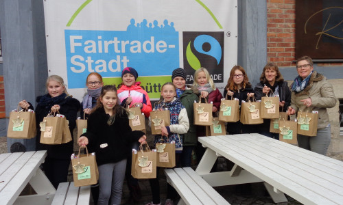 Ergebnisse der Arbeit der Fairtradler. Foto: Schule
