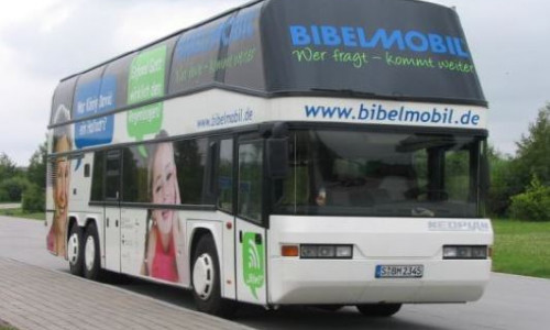 Das Bibel-Mobil wird am 9. Juni auf dem Holzmarkt stehen. 
Foto: Privat