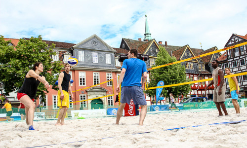 Neuer Austragungsort: vom Stadtmarkt an den Strandwolf. Am heutigen Samstag starten die Wolfenbütteler Beachdays. Foto: Thorsten Raedlein/Archiv