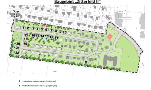 So soll das neue Baugebiet aussehen. Plan: Gemeinde Ilsede