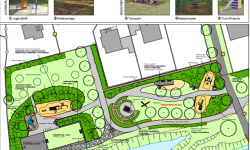 Der Entwurf des neuen Spielplatzes. Quelle: Stadt Braunschweig