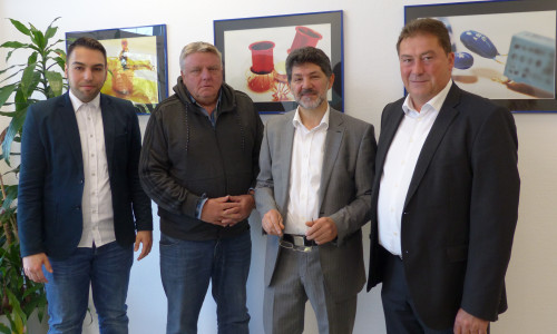 Mustafa User, Eckbert Schulze, Metin Zorlu und Uwe Lagosky (v. li.). Foto: CDU
