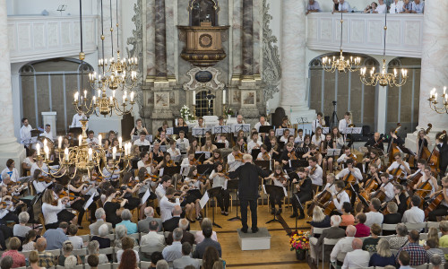 Das Jubiläumskonzert fand in der St. Trinitatis-Kirche statt. Fotos: Große Schule/Ingo Hoffmann