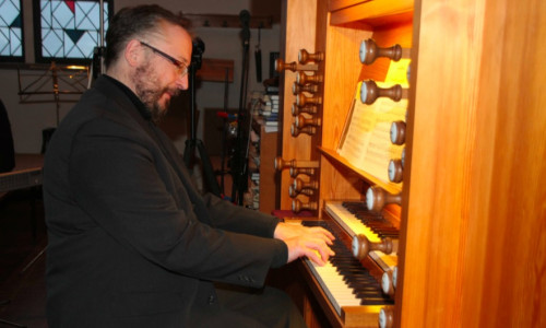Orgelkonzert in der Kirche Halchter gespielt von Hans-Dietr Karras. Foto: Privat