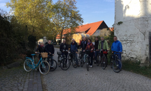 Der Besuch des Klosterguts Heiningen war mit einer kleinen Fahrradtour verbunden. Foto: BÜNDNIS 90/DIE GRÜNEN Stadtverband Wolfenbüttel