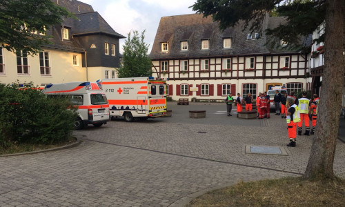 Großeinsatz der Rettungsdienste an der Jugendherberge Goslar. Fotos und Video: aktuell24/BM