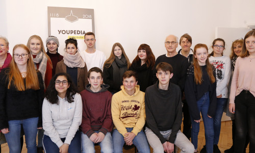 Gruppenfoto mit den Youpedia-Teilnehmern. Foto: Stadt Wolfenbüttel