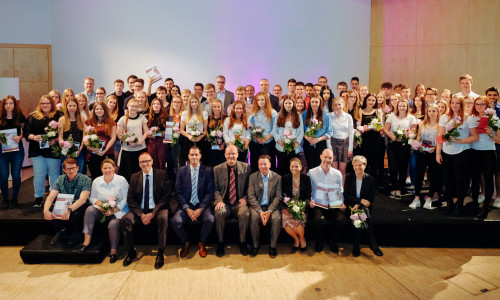 Die Preisträger der "promotion school". Foto: Allianz für die Region GmbH/Janina Snatzke.