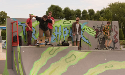 Einige Skater stellten bei einem Contest ihr können unter Beweis.

Foto: Niklas Eppert