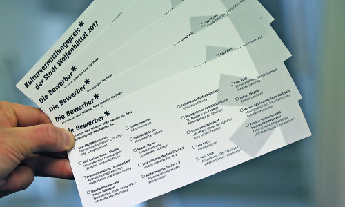 Die Abstimmungs-Postkarten. Foto: Stadt Wolfenbüttel