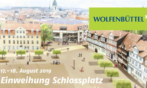 Am 17. und 18. August wird der neue Schlossplatz eingeweiht. Foto: Stadt Wolfenbüttel