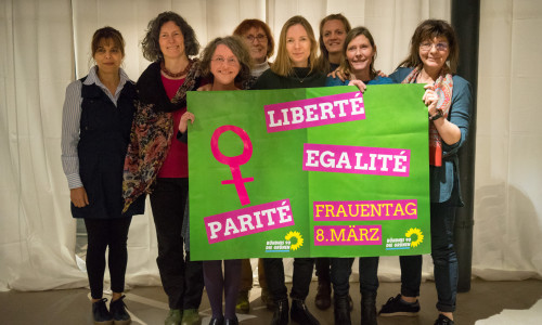Die Grünen Frauen aus Helmstedt und Wolfenbüttel trafen sich zum Weltfrauentag. Foto: Die Grünen