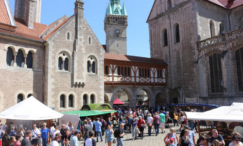 Der Mittelaltermarkt in Braunschweig ist Pfingsten immer ein beliebtes Ausflugsziel. Foto: Anke Donner