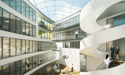Mit 215.000 Euro verteilt über drei Jahre will die Wirtschaftsförderungsgesellschaft Braunschweig Zukunft einen „Innovationsflügel“ im Lilienthalhaus am Forschungsflughafen etablieren . Foto: Cube Visualisierungen