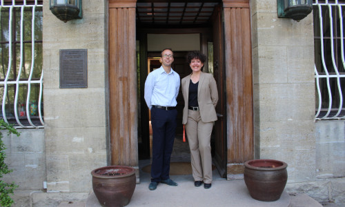 Investor Florian Oswin Hary und Direktorin Susan Alisch sind zuversichtlich, im September die ersten Gäste begrüßen zu können. Fotos: Alexander Dontscheff