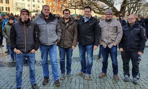 Der SPD-Landtagsabgeordnete Tobias Heilmann nahm an der Demo am Freitag in Hannover teil.
