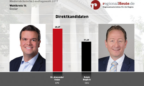 So stimmten die Wähler in im Wahkreis 14 bei der Landtagswahl 2017. Grafik: regionalHeute.de