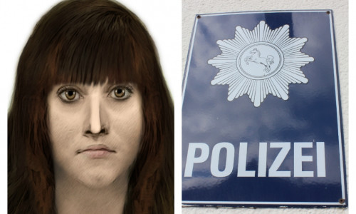 Mit diesem Phantombild sucht die Polizei nach der Handtaschenräuberin. Fotos: Polizei/Anke Donner