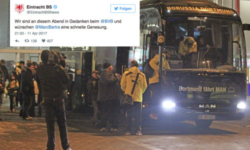Der Anschlag auf den Mannschaftsbus von Borussia Dortmund sorgte auch in unserer Region für große Anteilnahme. Foto: Frank Vollmer/Archiv