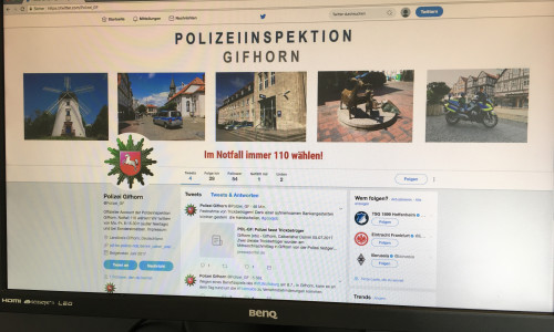 Ab sofort könnt ihr der Gifhorner Polizei auf Twitter folgen. Foto: Eva Sorembik