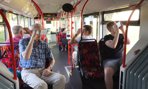 Vier Mal bot die Stadt Wolfsburg im digitalen Bus Bürgeraktionen zum Thema Digitalisierung an. Foto: Stadt Wolfsburg