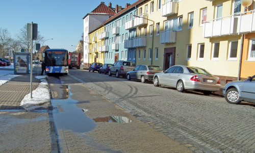 In der Conringstraße wird es oft gefährlich eng. Foto: Kreisverkehrswacht/Klaffehn