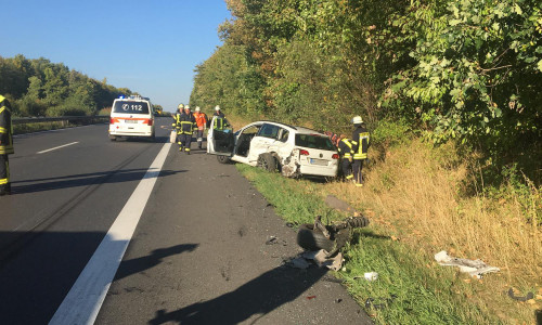 Auf der A 395 hat es bei Groß Stöckheim einen Unfall gegeben. Fotos/Video: aktuell24/Kr