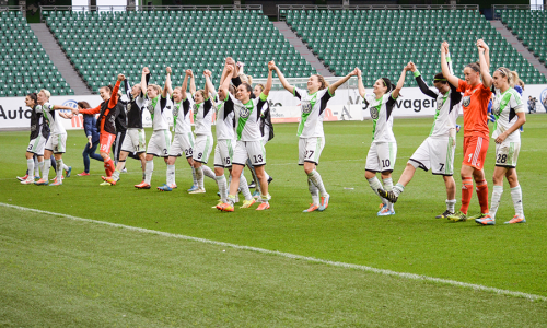Können die Wölfinnen im DFB-Pokal wieder jubeln? Foto: Sabrina Wagner