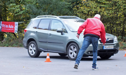 Drei Trainings des Programms „Fit im Auto“ wurden in Bad Helmstedt durchgeführt. Fotos: Verkehrswacht