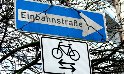Zumindest die Mitglieder des städtischen Bauausschusses sehen in Sachen Radfahrer in Einbahnstraßen keinen Handlungsbedarf. Symbolfoto: Archiv
