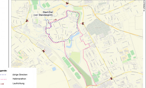 Hier müssen Verkehrsteilnehmer mit Behinderungen rechnen. Karte: Stadt Wolfenbüttel