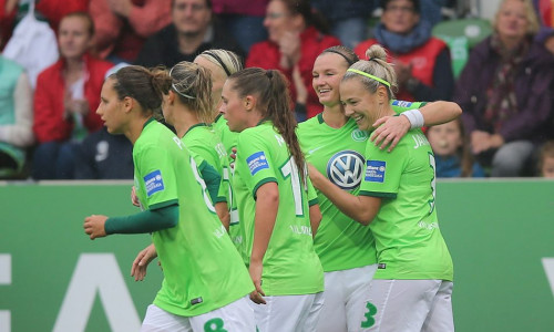 Elf Tore im ersten Test: VfL Wolfsburg Frauen. Foto: Agentur Hübner/Archiv